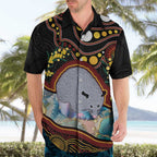Australia Possum Hawaiian Shirt Aboriginal Art Mix Aussie Opal