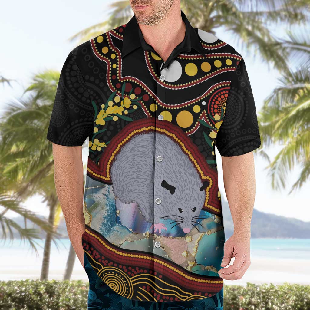 Australia Possum Hawaiian Shirt Aboriginal Art Mix Aussie Opal