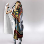 Australia Possum Hooded Blanket Aboriginal Art Mix Aussie Opal