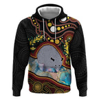 Australia Possum Hoodie Aboriginal Art Mix Aussie Opal