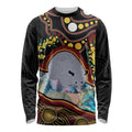 Australia Possum Long Sleeve Shirt Aboriginal Art Mix Aussie Opal