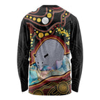 Australia Possum Long Sleeve Shirt Aboriginal Art Mix Aussie Opal