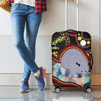 Australia Possum Luggage Cover Aboriginal Art Mix Aussie Opal