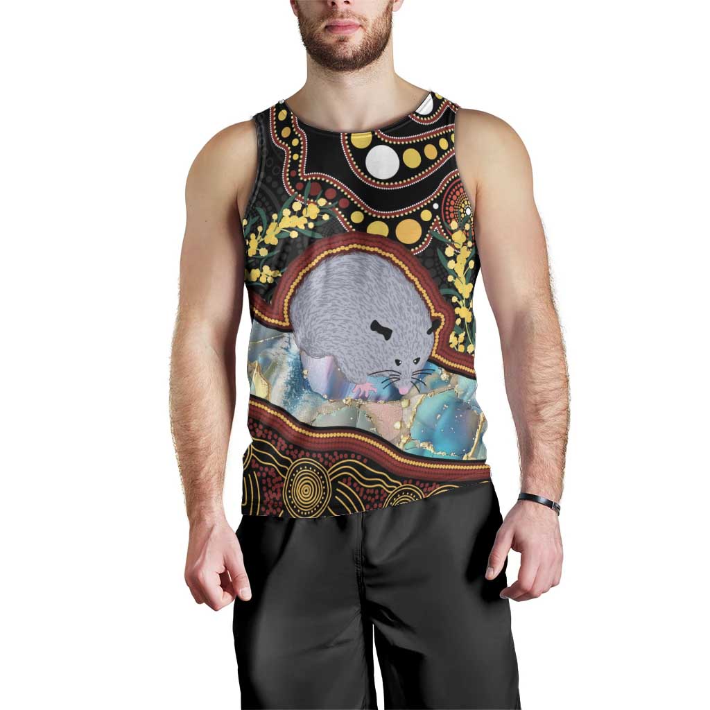 Australia Possum Men Tank Top Aboriginal Art Mix Aussie Opal
