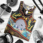 Australia Possum Men Tank Top Aboriginal Art Mix Aussie Opal