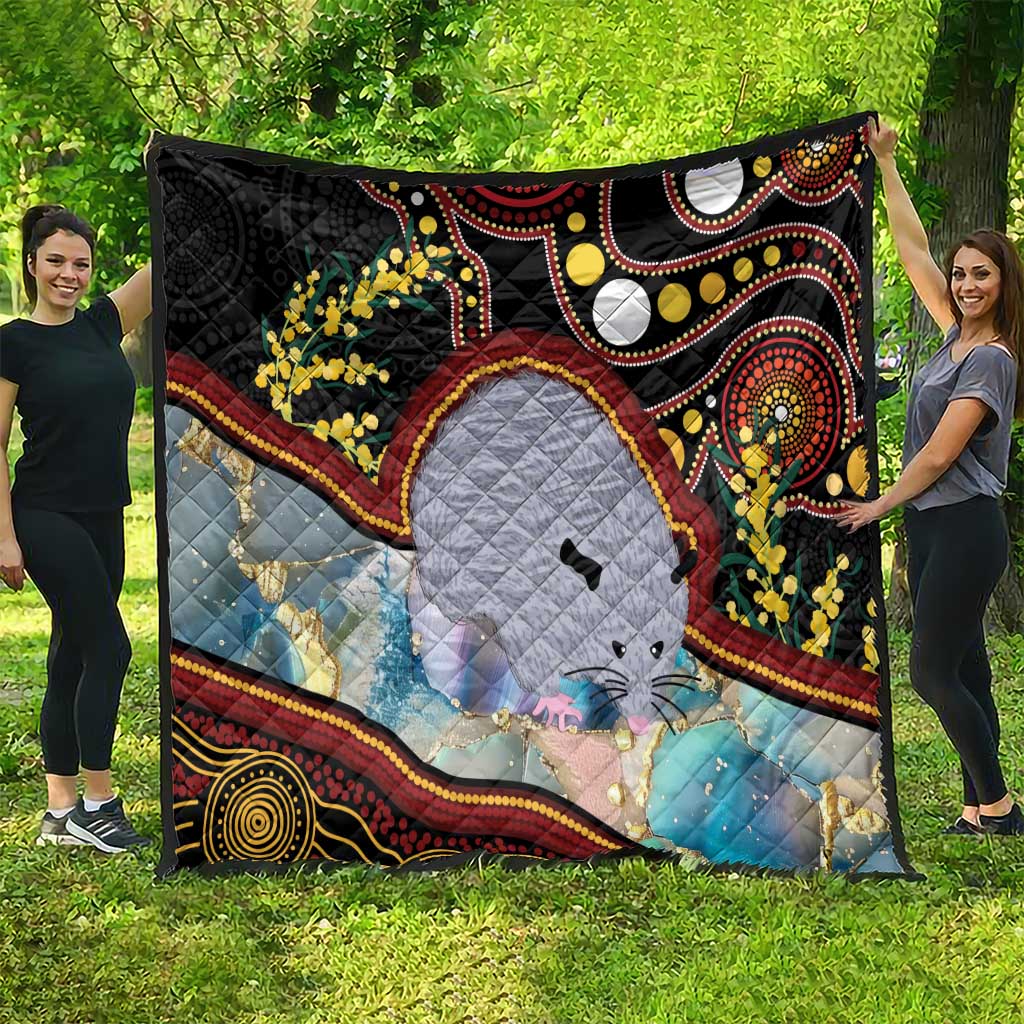 Australia Possum Quilt Aboriginal Art Mix Aussie Opal