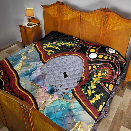 Australia Possum Quilt Aboriginal Art Mix Aussie Opal
