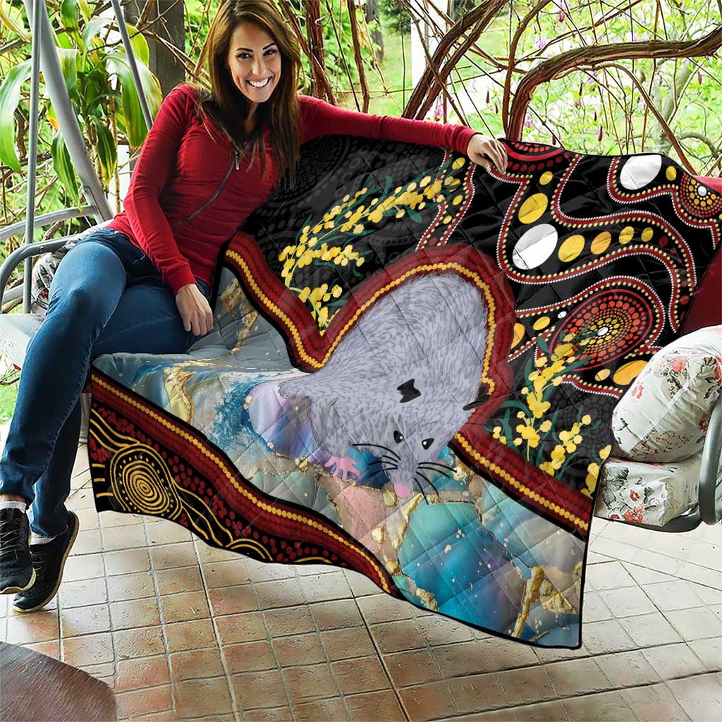 Australia Possum Quilt Aboriginal Art Mix Aussie Opal