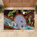 Australia Possum Rubber Doormat Aboriginal Art Mix Aussie Opal