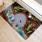 Australia Possum Rubber Doormat Aboriginal Art Mix Aussie Opal