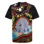 Australia Possum Rugby Jersey Aboriginal Art Mix Aussie Opal