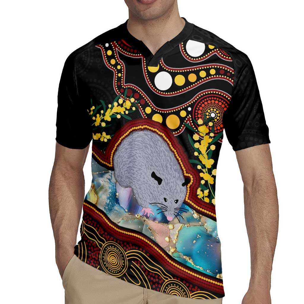 Australia Possum Rugby Jersey Aboriginal Art Mix Aussie Opal