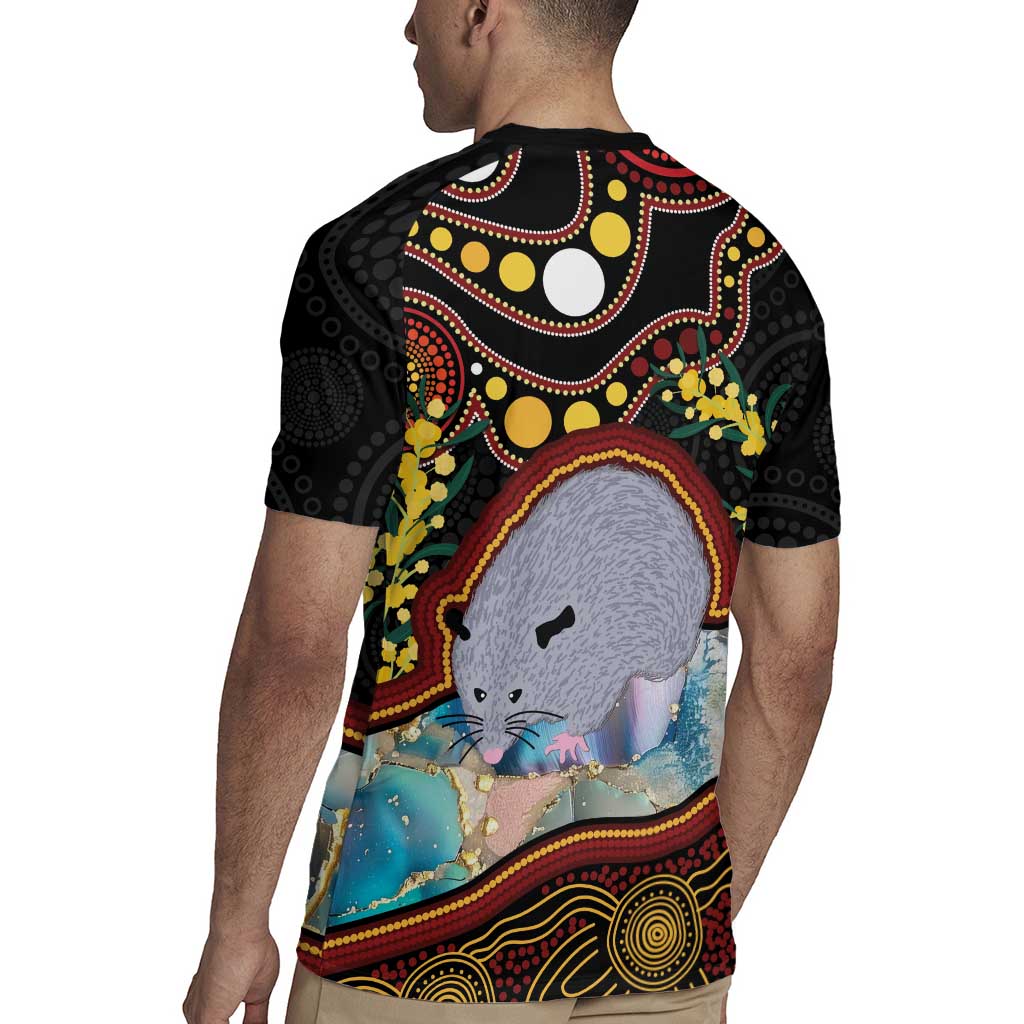 Australia Possum Rugby Jersey Aboriginal Art Mix Aussie Opal