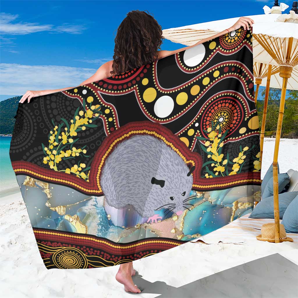 Australia Possum Sarong Aboriginal Art Mix Aussie Opal