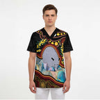 Australia Possum Scrub Top Aboriginal Art Mix Aussie Opal - Aussie Hoodie