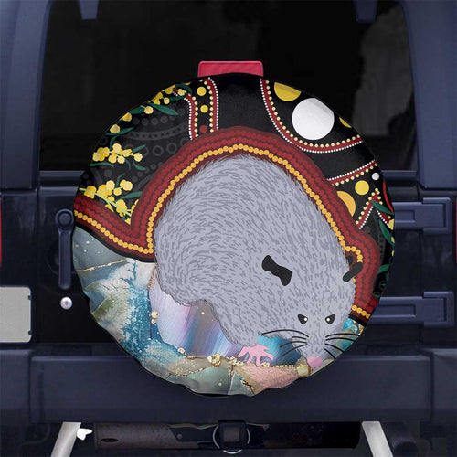 Australia Possum Spare Tire Cover Aboriginal Art Mix Aussie Opal