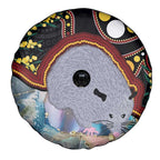 Australia Possum Spare Tire Cover Aboriginal Art Mix Aussie Opal