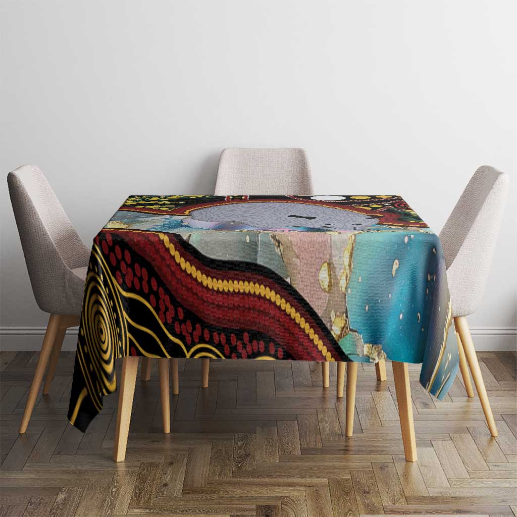 Australia Possum Tablecloth Aboriginal Art Mix Aussie Opal