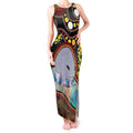 Australia Possum Tank Maxi Dress Aboriginal Art Mix Aussie Opal