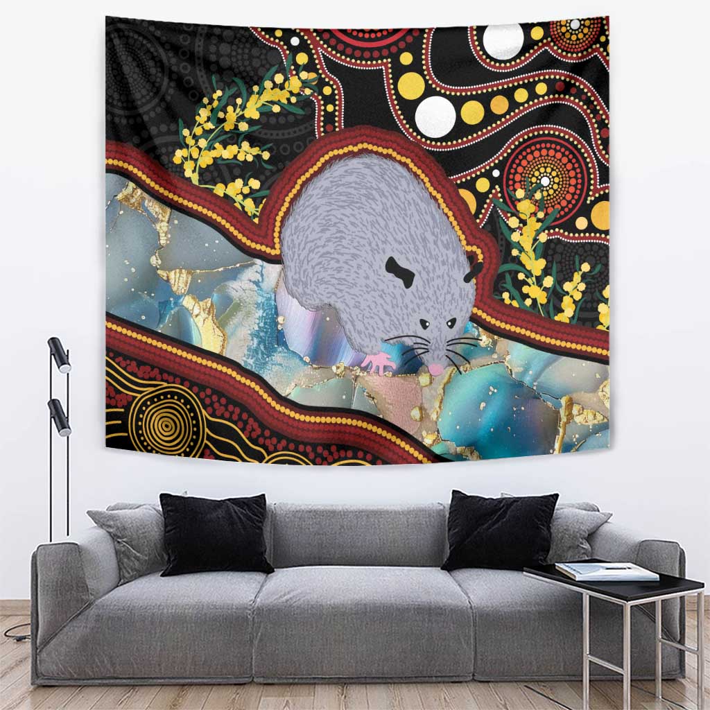 Australia Possum Tapestry Aboriginal Art Mix Aussie Opal