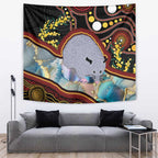 Australia Possum Tapestry Aboriginal Art Mix Aussie Opal
