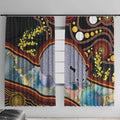 Australia Possum Window Curtain Aboriginal Art Mix Aussie Opal