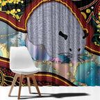 Australia Possum Window Curtain Aboriginal Art Mix Aussie Opal