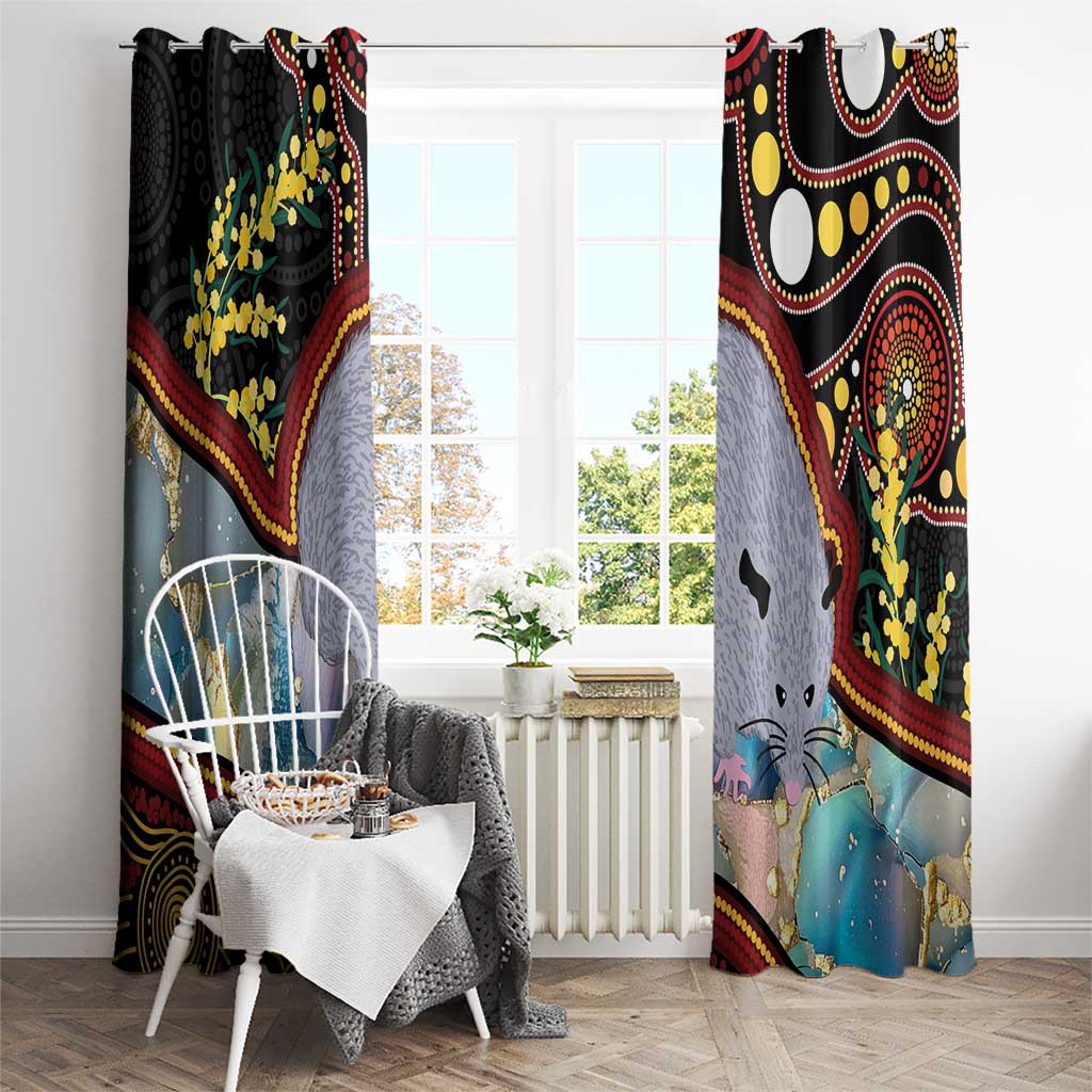 Australia Possum Window Curtain Aboriginal Art Mix Aussie Opal