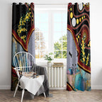Australia Possum Window Curtain Aboriginal Art Mix Aussie Opal