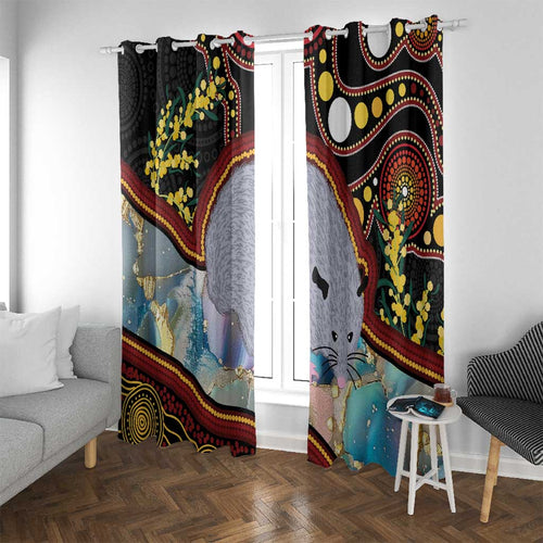 Australia Possum Window Curtain Aboriginal Art Mix Aussie Opal