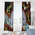 Australia Possum Window Curtain Aboriginal Art Mix Aussie Opal