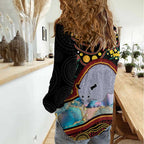 Australia Possum Women Casual Shirt Aboriginal Art Mix Aussie Opal