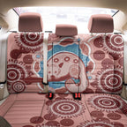 Blush Pink Australia Possum Back Car Seat Cover Indigenous Art