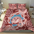Blush Pink Australia Possum Bedding Set Indigenous Art