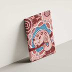 Blush Pink Australia Possum Canvas Wall Art Indigenous Art