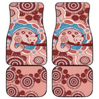 Blush Pink Australia Possum Car Mats Indigenous Art
