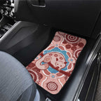 Blush Pink Australia Possum Car Mats Indigenous Art