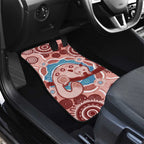 Blush Pink Australia Possum Car Mats Indigenous Art