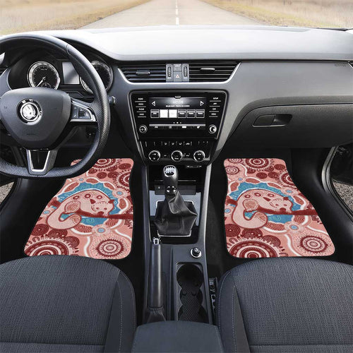 Blush Pink Australia Possum Car Mats Indigenous Art