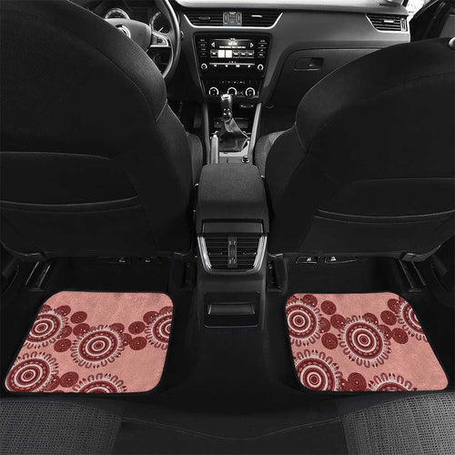 Blush Pink Australia Possum Car Mats Indigenous Art