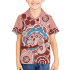 Blush Pink Australia Possum Hawaiian Shirt Indigenous Art