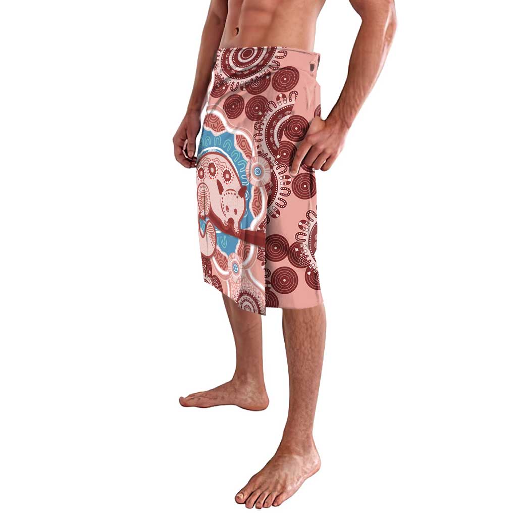 Blush Pink Australia Possum Lavalava Indigenous Art