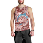 Blush Pink Australia Possum Men Tank Top Indigenous Art