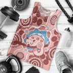 Blush Pink Australia Possum Men Tank Top Indigenous Art