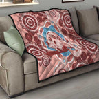 Blush Pink Australia Possum Quilt Indigenous Art