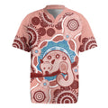 Blush Pink Australia Possum Rugby Jersey Indigenous Art