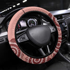 Blush Pink Australia Possum Steering Wheel Cover Indigenous Art
