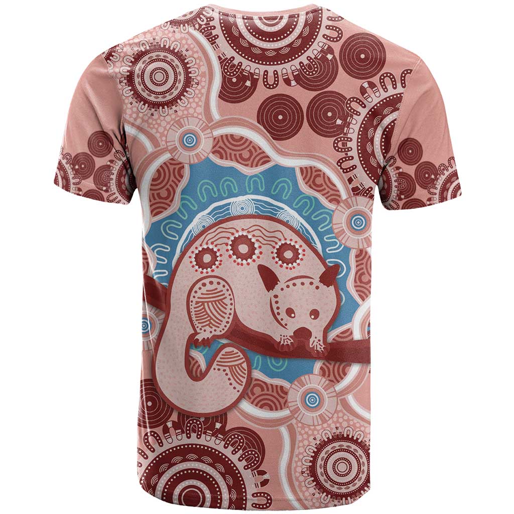 Blush Pink Australia Possum T Shirt Indigenous Art