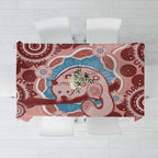 Blush Pink Australia Possum Tablecloth Indigenous Art