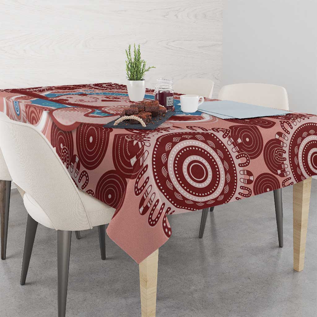 Blush Pink Australia Possum Tablecloth Indigenous Art